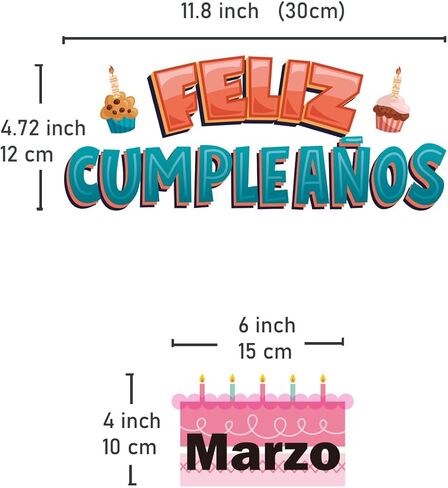 Spanish Bulletin Board Decoration Set for Classroom | Happy Birthday Sign | Inspirational Back to School Poster in Kuwait