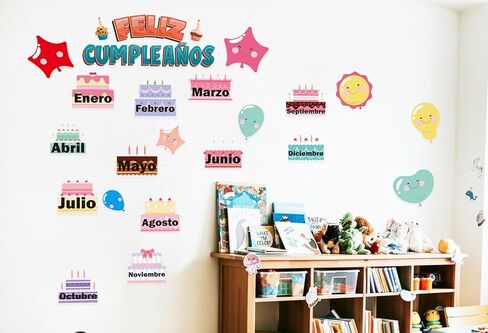 Spanish Bulletin Board Decoration Set for Classroom | Happy Birthday Sign | Inspirational Back to School Poster in Kuwait