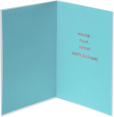 Papyrus Funny Cat Birthday Card (Indulge) in Saudi Arabia