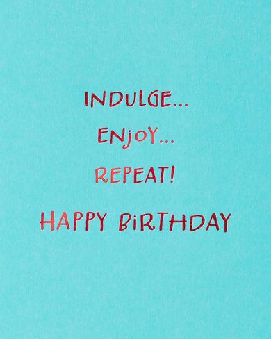Papyrus Funny Cat Birthday Card (Indulge) in Saudi Arabia