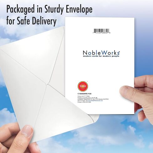 NobleWorks, Funny Anniversary Greeting Card with 5 x 7 Inch Envelope (1 Card) Couple, Husband, Wife, Parents Anniversary Congratulations Warm Dog C10880ANG in Saudi Arabia