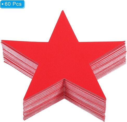 PATIKIL Star Cutouts, 60 Pack Black Paper Stars for Decoration, DIY Craft Project, Bulletin Board, Wall Poster in Saudi Arabia