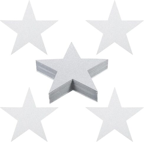PATIKIL Star Cutouts, 60 Pack Black Paper Stars for Decoration, DIY Craft Project, Bulletin Board, Wall Poster in Saudi Arabia