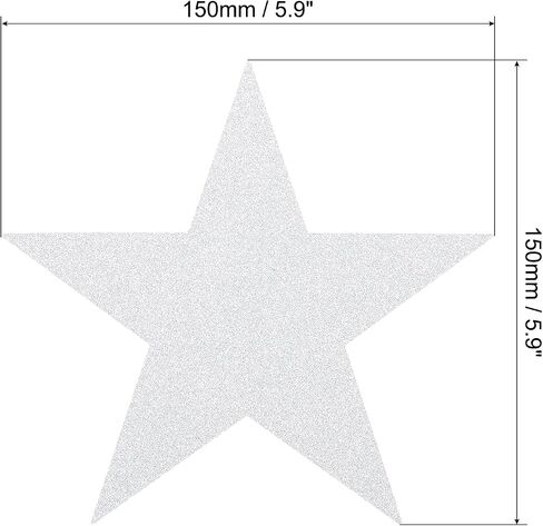PATIKIL Star Cutouts, 60 Pack Black Paper Stars for Decoration, DIY Craft Project, Bulletin Board, Wall Poster in Saudi Arabia