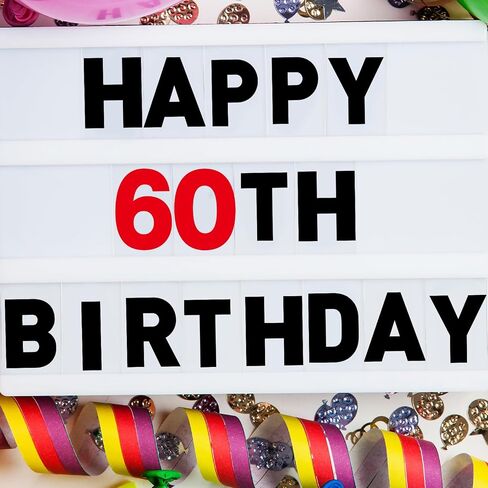 Leinuosen 300 Pcs Sign Letter Printed on Marquee Flexible Outdoor Black Portable Sign Board Plastic Changeable Letters and Numbers Punctuation Acrylic Numbers(4'', 5'') in Kuwait