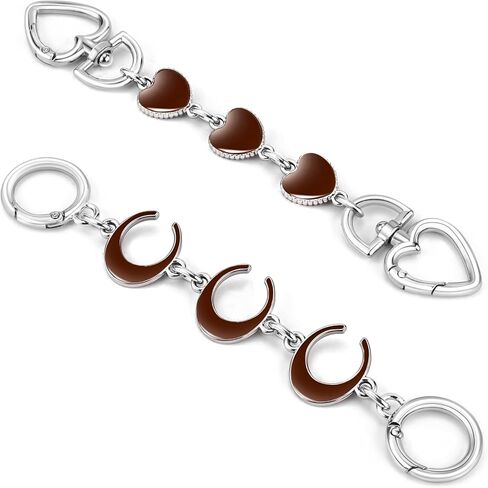 2Pcs Purse Extender Chain Silver Bag Extender Chain Purse Strap Extender Purse Accessories for Women Bag Charms in Kuwait