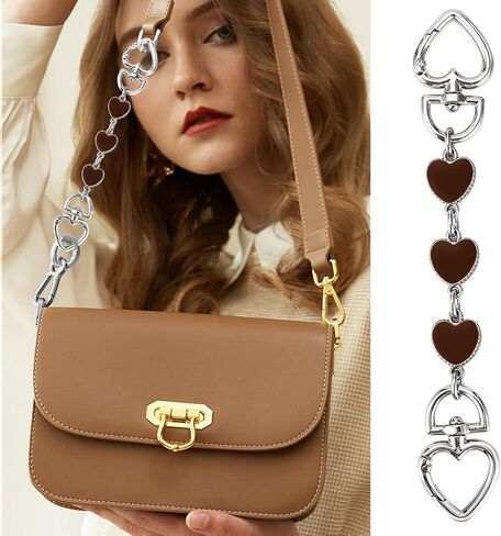 2Pcs Purse Extender Chain Silver Bag Extender Chain Purse Strap Extender Purse Accessories for Women Bag Charms in Kuwait