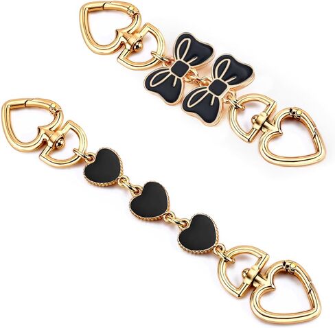 2Pcs Purse Extender Chain Silver Bag Extender Chain Purse Strap Extender Purse Accessories for Women Bag Charms in Kuwait