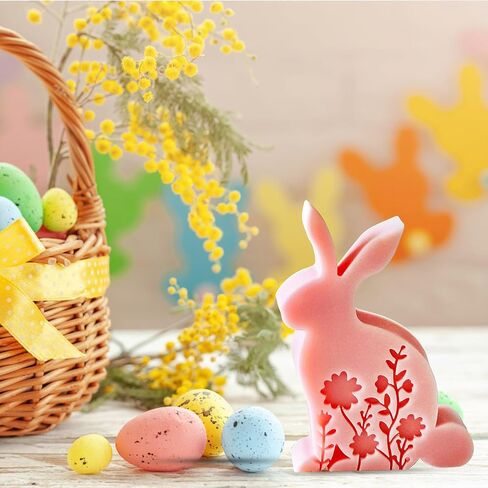 Easter Candle Mold for Candle Making, 3D Rabbit Silicone Mold for Resin Casting DIY Plaster Polymer Clay Home Decoration in Kuwait