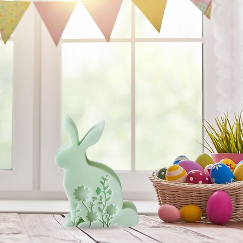 Easter Candle Mold for Candle Making, 3D Rabbit Silicone Mold for Resin Casting DIY Plaster Polymer Clay Home Decoration in Kuwait