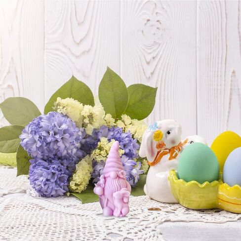 Easter Candle Mold for Candle Making, 3D Rabbit Silicone Mold for Resin Casting DIY Plaster Polymer Clay Home Decoration in Kuwait