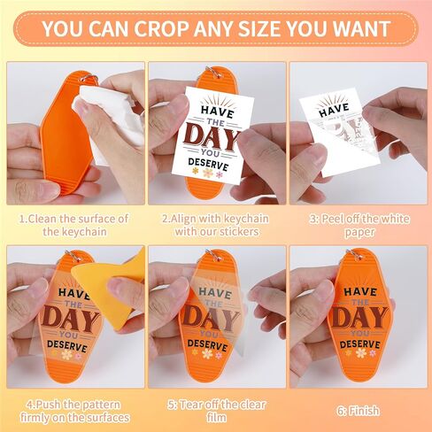 UV DTF Transfer Stickers: 80 Pieces Small UV DTF Motel Keychain Decal, Boho Butterfly, Cactus, Flower, Bible Verses Waterproof UVDTF Motel Keychain Wraps Stickers for Hotel Key Chains in Kuwait