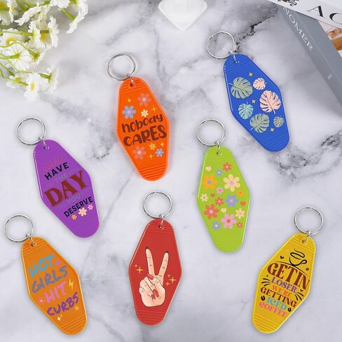 UV DTF Transfer Stickers: 80 Pieces Small UV DTF Motel Keychain Decal, Boho Butterfly, Cactus, Flower, Bible Verses Waterproof UVDTF Motel Keychain Wraps Stickers for Hotel Key Chains in Kuwait