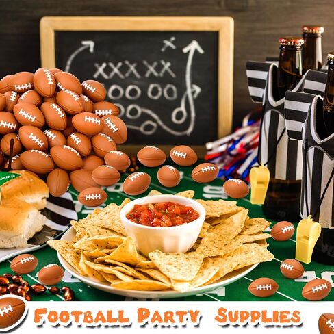 Civaner 100 Packs Mini Football Sports Stress Balls Foam Small Football Mini Sports rugbys Small Foam Relief Balls Party Favors for Carnival Reward(Brown) in Saudi Arabia