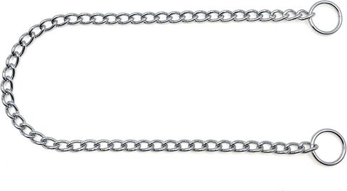 Heavy Chain Dog Metal Collars, Adjustable Weather Proof Alloy Steel Necklace for Small Medium Large Dogs (Matte Black, L) in Saudi Arabia