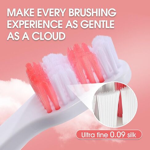 Dog Toothbrush - Dual Head Tooth Brush Newly Upgraded 60° Wavy Brush Head - Surrounds Teeth Like a Cloud for Dental Care and Cleaning - Suitable for Large/Medium and Small Dogs (Small Head End) in Saudi Arabia