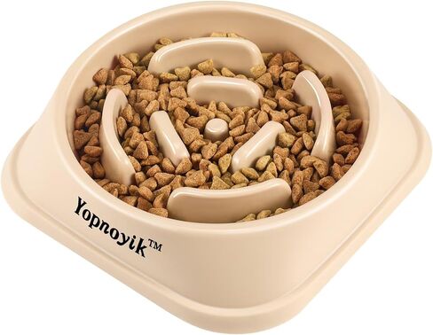 2 Pack Slow Feeder Dog Bowls for Healthy Eating, Non-Slip and Anti-Choking Design, Reduces Bloating & Overeating for Small & Medium Dogs and Cats, Easy to Clean in Saudi Arabia