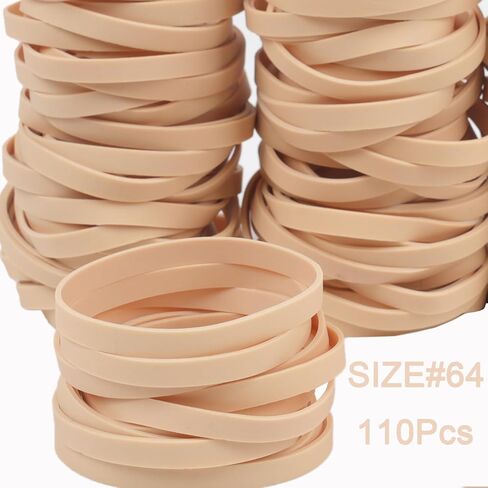 AMUU Rubber Bands Black Size #64 about 0.5 lb 110 Pcs Tactical Rubber Bands for Office Supplies Home Money Elastic Bands in Saudi Arabia
