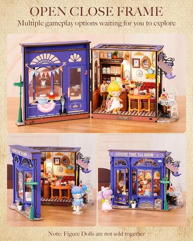ROBOTIME DIY Tiny House Kit, Miniature House Kit for Adults to Build, Mini House Kit with Furniture, Halloween/Christmas/Birthday Gifts for Men/Women（Tipsy Restaurant） in Kuwait