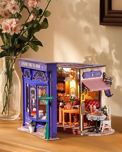 ROBOTIME DIY Tiny House Kit, Miniature House Kit for Adults to Build, Mini House Kit with Furniture, Halloween/Christmas/Birthday Gifts for Men/Women（Tipsy Restaurant） in Kuwait