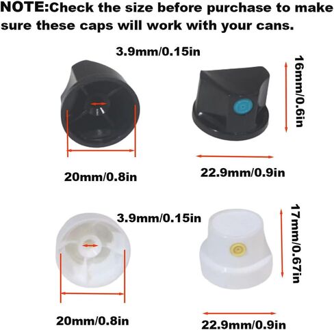 Spray Paint Caps, Spray Paint Nozzles,spray paint nozzle tips, Assorted 10-Pack (10) in Saudi Arabia