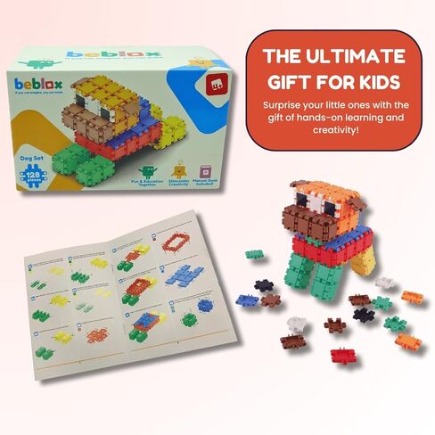 BEBLOX Building Blocks Car Set - Building Toys for Kids Ages 4-8 - Learning & Educational Fun Stem Toys - Birthday Gifts for Boys & Girls Age 4 5 6 7 8 9 10 11 & 12 Year Old in Kuwait