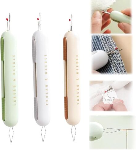 2 in-1 Needle Threaders Seam Ripper 2024 New, Upgraded Seam Ripper Tools, Stretchable Remover Needle Threading (1Pcs Green) in Kuwait