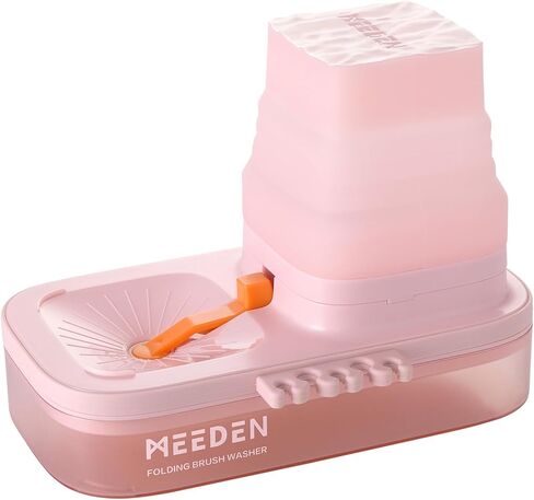 Meeden Portable Paint Brush Cleaner: Baintbrush Rinerer مع حامل فرشاة السيليكون ذو 5 نقاط-غسالة للألوان المائية والألوان المائية ، الأزرق ، in Kuwait