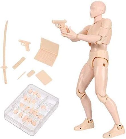 INSO Body-kun Action Figure Set, Action Figure Models for Artists, 5.9 Inch (Skin) in Saudi Arabia