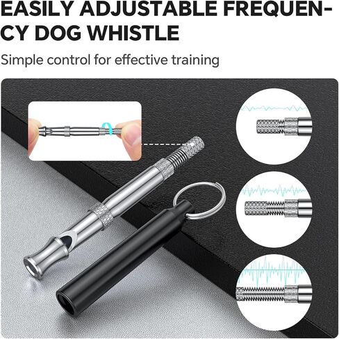 Dog Whistle, Dog Training Whistle with Lanyard, 2 Pcs Adjustable Ultrasonic Silent Dog Recall Whistles, Professional Dog Whistle to Stop Barking Neighbors Dog (Red and Orange) in Saudi Arabia