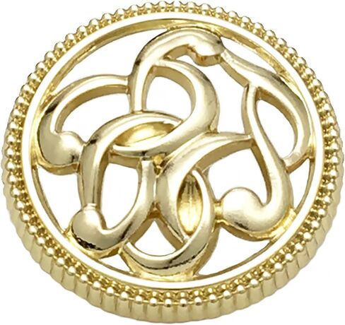 5 Pieces Sophisticated Hollow Out Geometric Pattern Metal Buttons Decorative Metal Buttons Metal Round Buttons for DIY Crafts Sewing Decor in Kuwait
