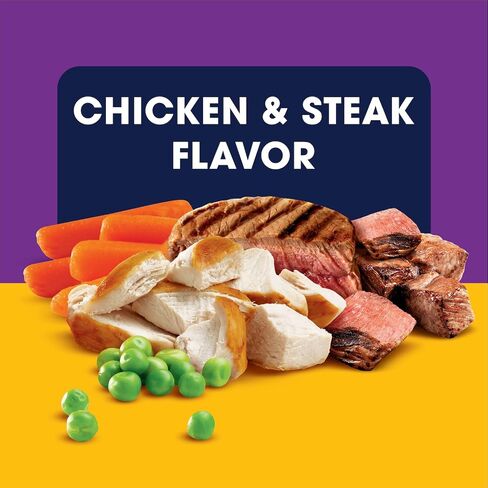 Pedigree with Tender Bites for Small Dogs Adult Dry Dog Food, Chicken and Steak Flavor, 14 lb. Bag in Kuwait