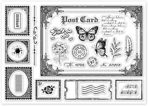 Globleland عتيقة تذكرة السفر تحت عنوان Clear Stamps تذاكر طوابع سيليكون طوابع المطاط طوابع رجع in Saudi Arabia