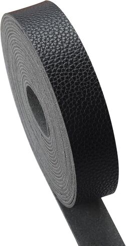Picheng Faux Leather Strap 1 Inches Wide Lychee Texture Leather Straps for Crafts, 200 Inches Long Faux Leather Strips for DIY Crafts Projects,Leather Belt Strip (Red) in Kuwait