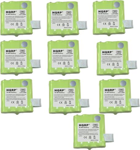 HQRP Two-Way Radio Rechargeable 2-Pack Battery Compatible with Midland BATT6R Replacement in Kuwait
