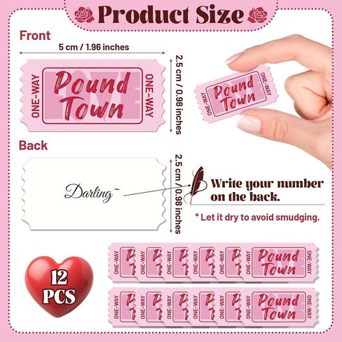 12pcs بلدة باوند تذكرة واحدة في اتجاهه in Kuwait