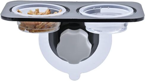 Crested Gecko Feeding Ledge [Non-Suction Cup], with 30 pcs 0.5oz Food Cups, Reptile Food Bowls and Water Dish for Lizard Or Other Small Pet Amphibian Feeder Ledge Accessories Supplies in Kuwait