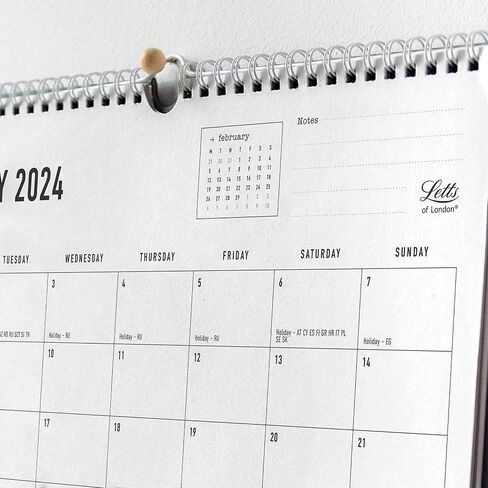 Letts Conscious Monthly Wall Calendar, 12 Months, January to December, 2024, Eco-Conscious, 100% Recycled, 11.8" x 10.625", Sage (C082347-24) in Kuwait
