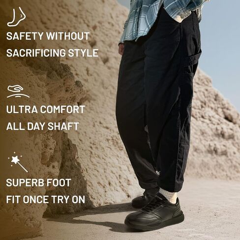 Steel Toe Shoes for Women Lightweight Work Shoes Women's Memory Foam Comfortable Steel Toe Sneakers Indestructible Safety Shoes Composite Toe Construction Shoes in Saudi Arabia