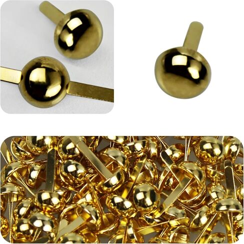 pson 100PCS 0.31 x 0.59Inch Black Iron Paper Fasteners, Round Head Metal Brad Clips for Scrapbooking, Art Crafts, School Office Binding, Handmade Project, Decorative Supplies in Kuwait