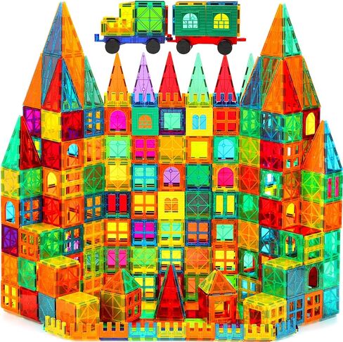 Mangetic Tiles, 100PCS Magnet Building Toys, Magnetic Building Set for Kids, Stacking Blocks, Perfect STEM Toys Gift for Boys and Girls in Kuwait