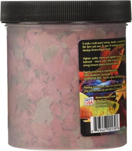 Xtreme Community Crave Flake - Krill & Spirulina Blend for Vibrant Colors, Immune Support and Digestive Health, Tropical & Freshwater Fish Nutrition – Premium Community Aquarium Food (3.5oz) in Kuwait
