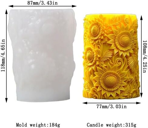 نغمة المرح 10pcs 3d أصغر من الشمعة قوالب السيليكون لصنع الشموع والراتنج والشموع العطرية والصابون الشمع المصنوع يدويًا وديكور المنزل وعفن الحلوى الكعكة in Saudi Arabia