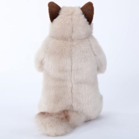 CU-MATE 20 Inch- Gray Ragdoll Cat Plush Stuffed Animal Toys -Realistic Ann Baker Cat Handmade Plush Toy Present Gift in Kuwait