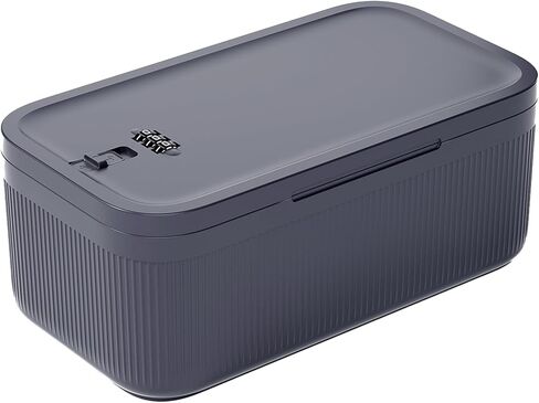 Small Lock Box for Medication Safe, Lockbox for Phone Jail, 2 Litre Medicine Lockable Storage Box with Code for First Aid Kits, Locked Food/Snackle Box Container for Home/Fridge/Office - 9 x 5 x 3.6" in Kuwait