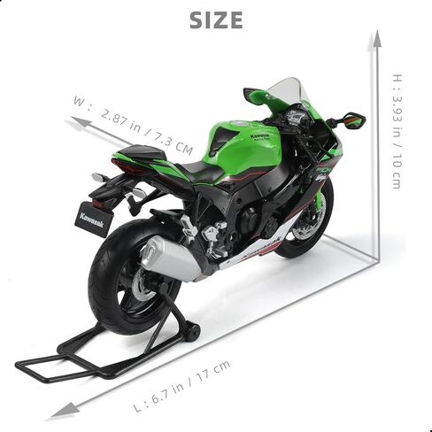 1/12 Kawasak Ninja Motorcycle Model Toy Mini Alloy Metal Diecast Motorcycle Model Blue Motorcycle Model Toy Sport Motorcycle Racing Model Collection Gift for Men Kid Boy (ZX-6R) in Saudi Arabia