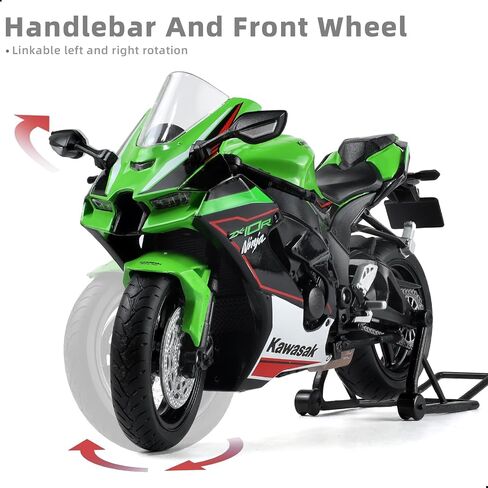 1/12 Kawasak Ninja Motorcycle Model Toy Mini Alloy Metal Diecast Motorcycle Model Blue Motorcycle Model Toy Sport Motorcycle Racing Model Collection Gift for Men Kid Boy (ZX-6R) in Saudi Arabia