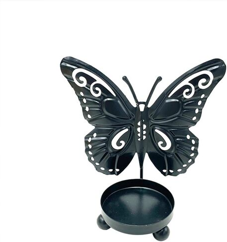 Butterfly Candle Holder, Tea Light Candle Holder, Black Metal Candle Holder for Home Decor in Kuwait