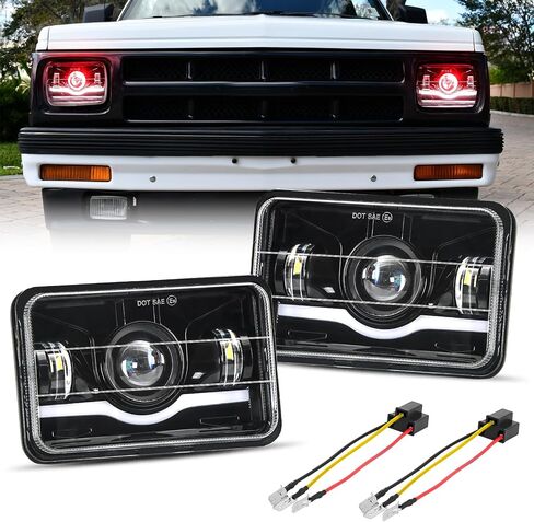 BESTZHEYU 2PCS 5x7 7x6'' Sealed LED Headlights Compatible for Chevy Express 1500 2500 3500 Cargo Van F-150 F-250 F-350 Wrangler YJ Cherokee XJ Kenworth T300 in Kuwait