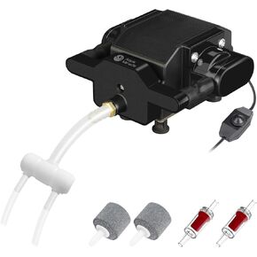 AquaMiracle Quiet Aquarium Air Pump 200/317/475GPH High Pressure Air Pump 6/8/16W Commercial Air Pump Pond Aerator Bubbler Hydroponics Air Pump Oxygen Pump